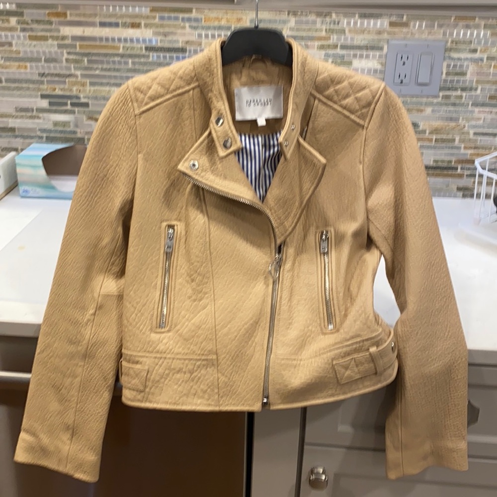 Derek Lam Tan Biker Jacket